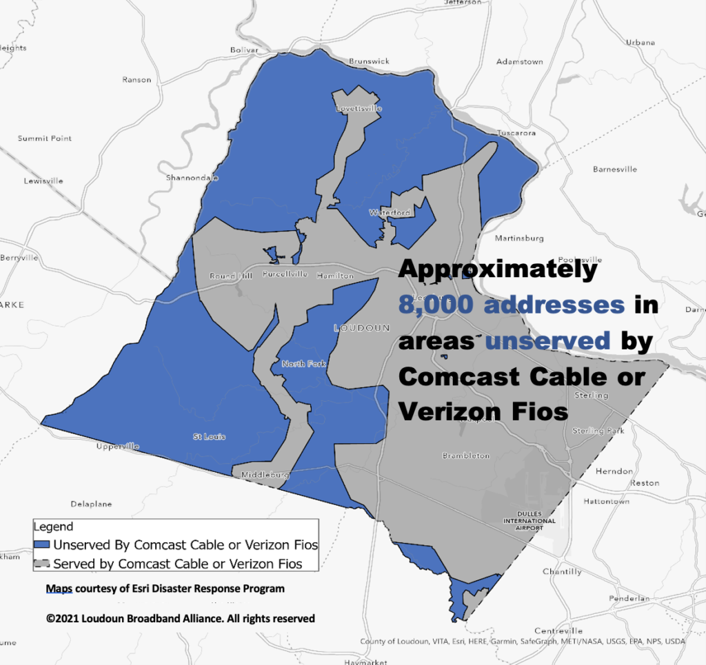 LBA Maps the Broadband Unserved In Loudoun County – Loudoun Broadband ...